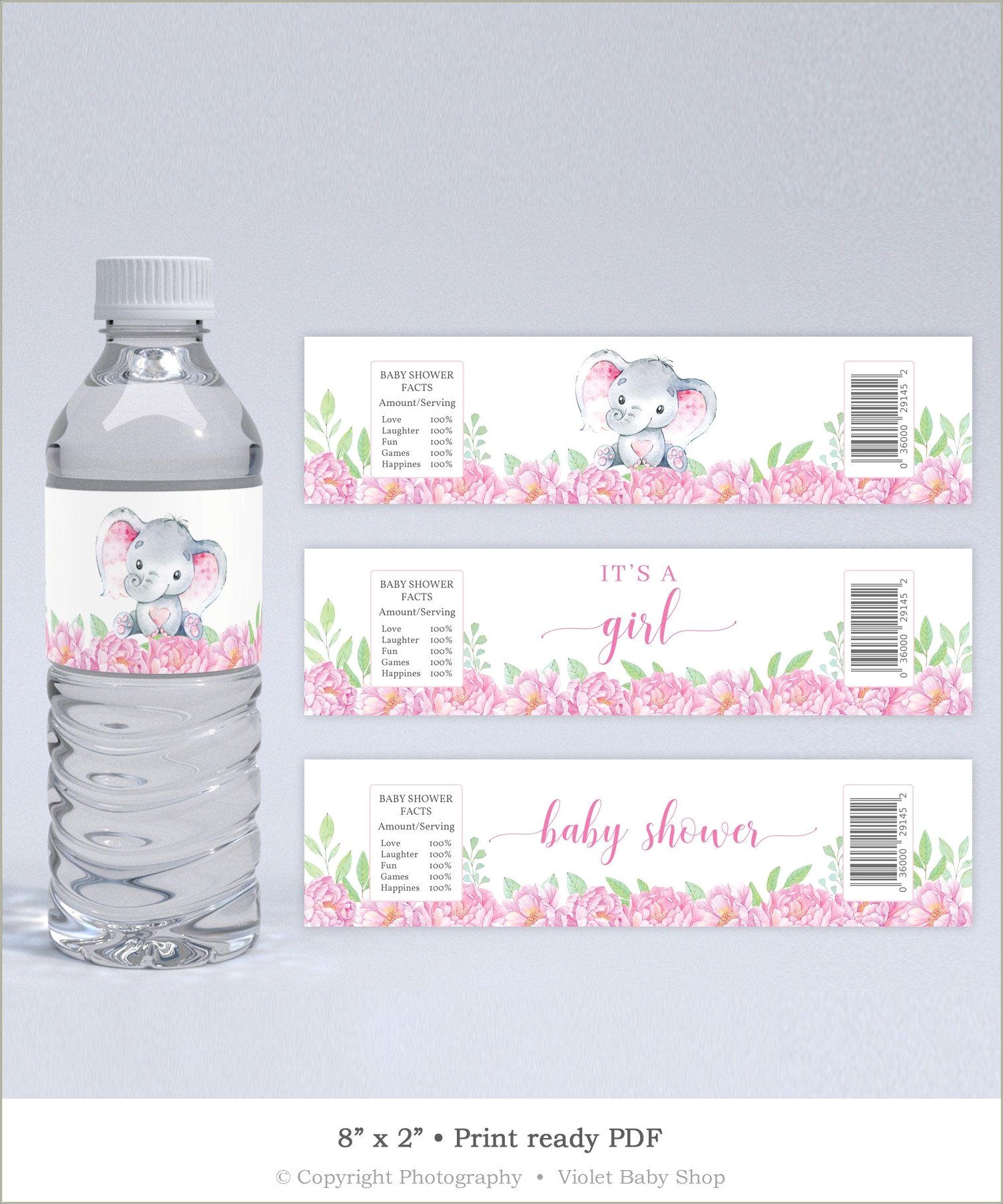 Water Bottle Labels Baby Shower Template Free Resume Example Gallery