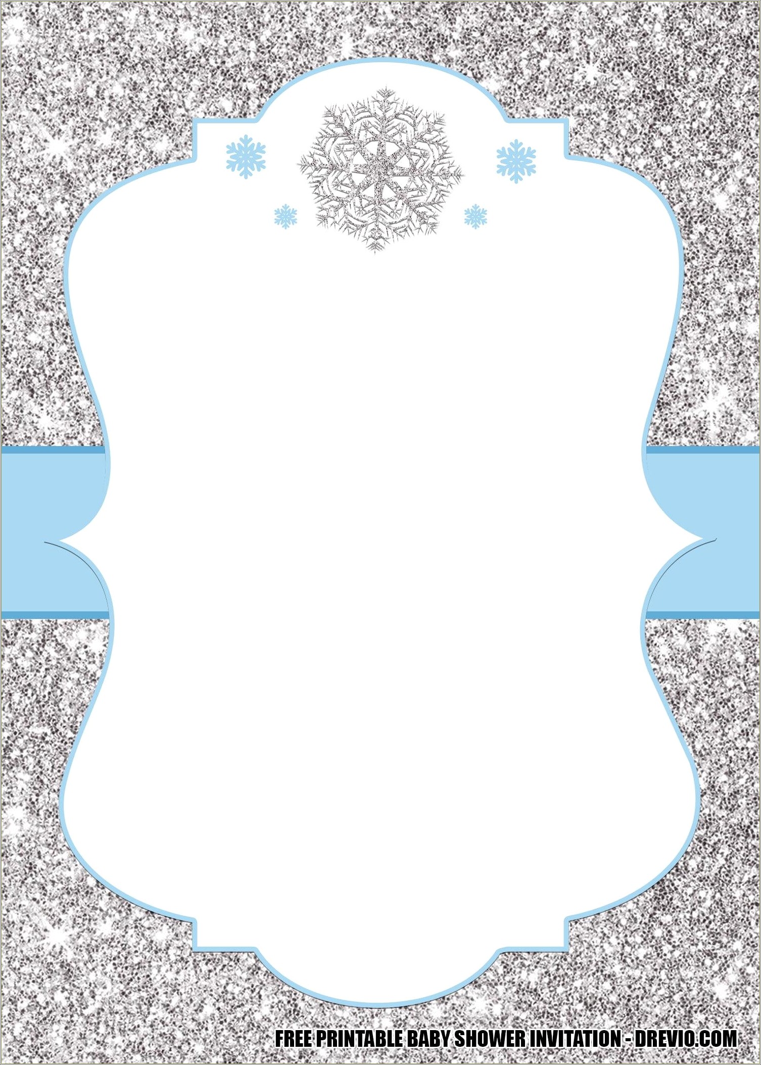 Winter Wonderland Baby Shower Invitations Templates Free