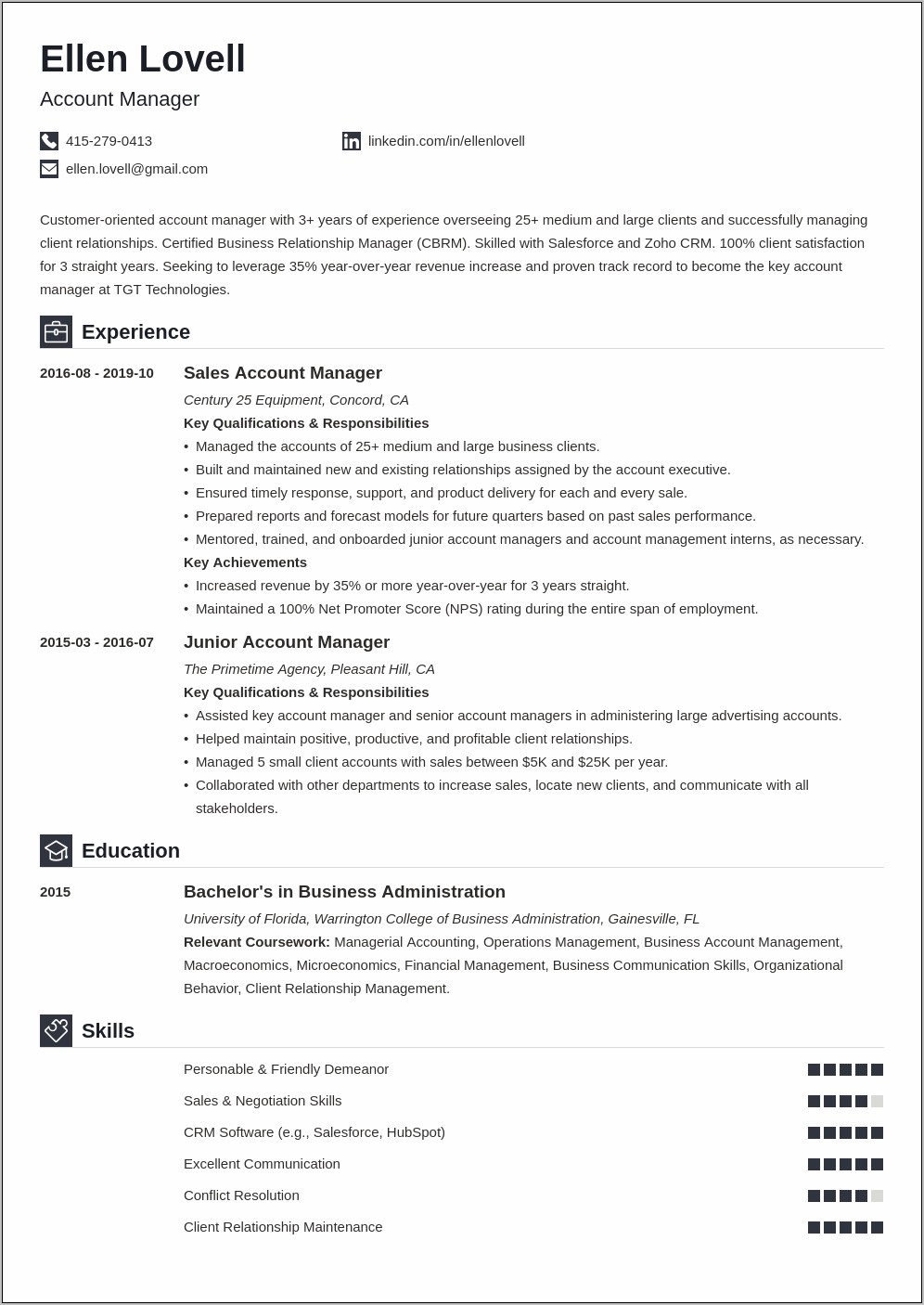 Ad Tech Account Manager Resume