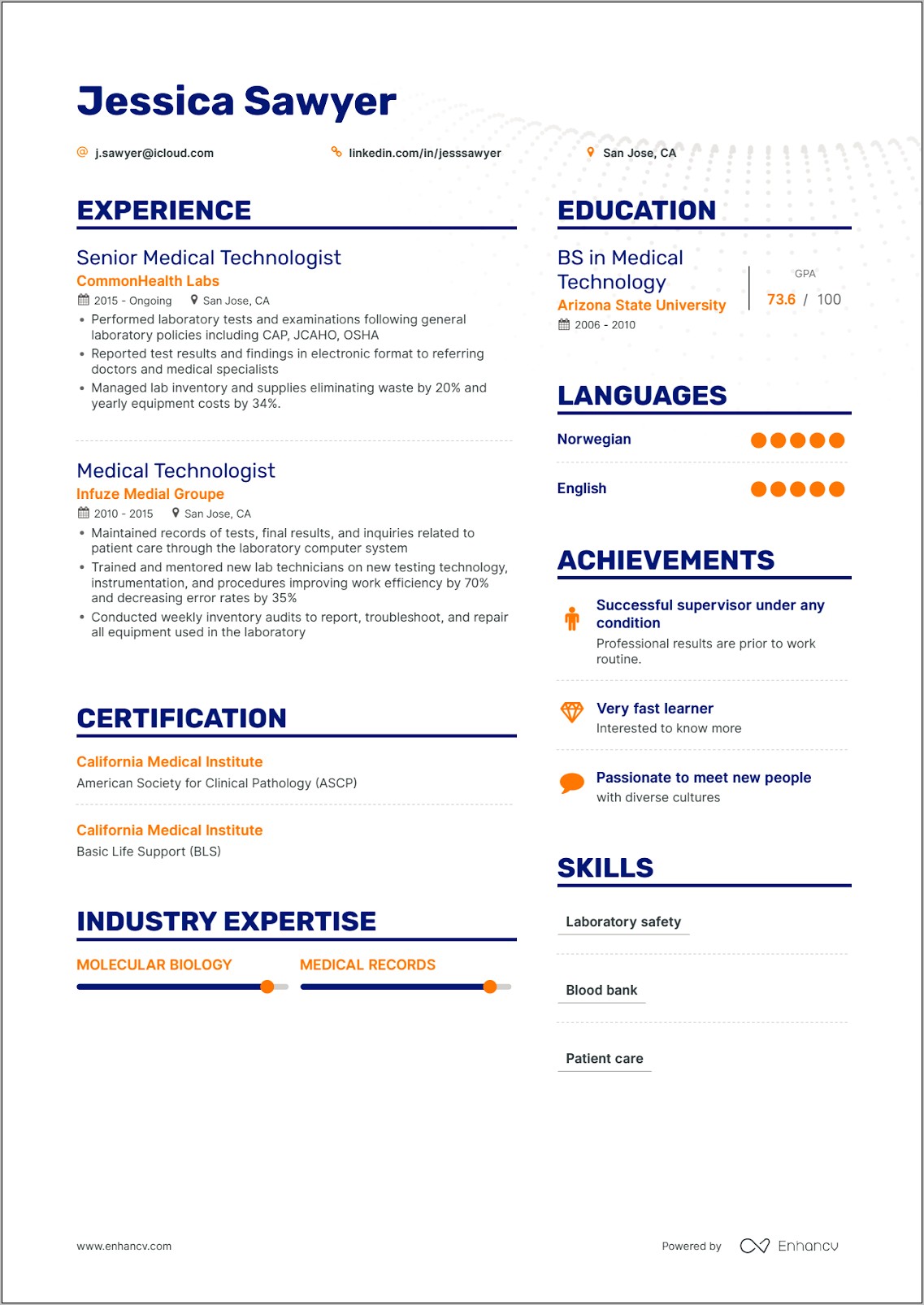 Best Colors For Resume Text