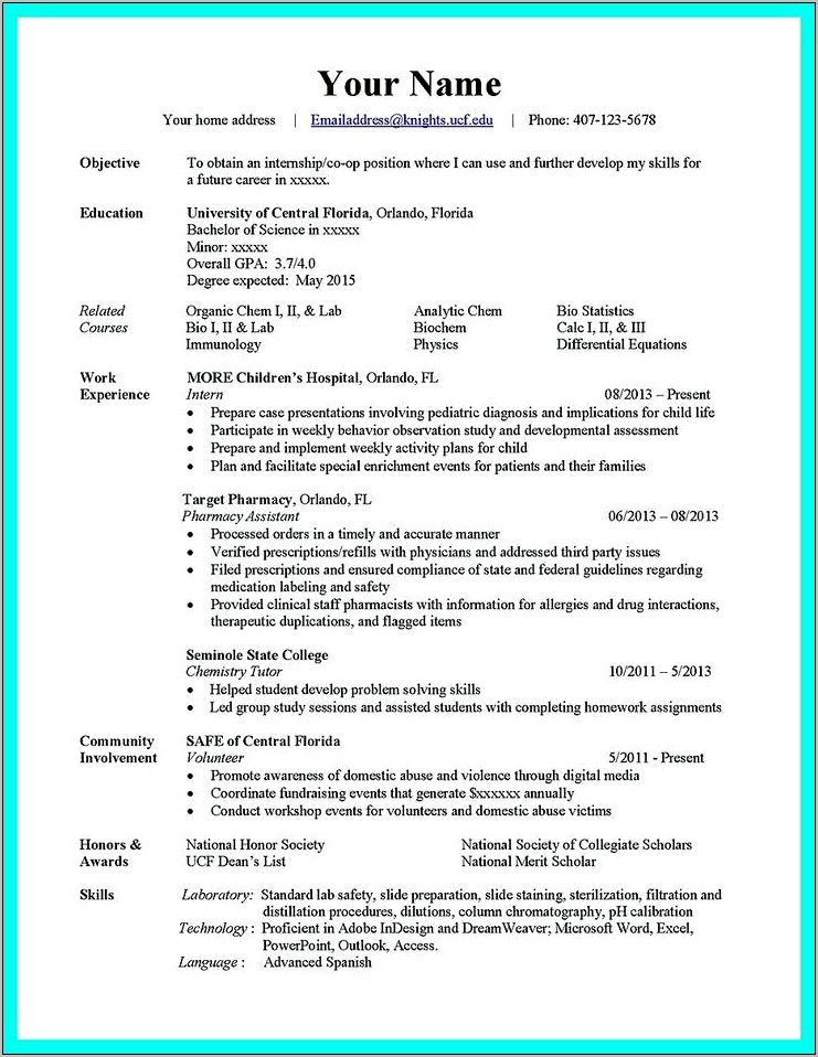 Best Computer Science Resume Format