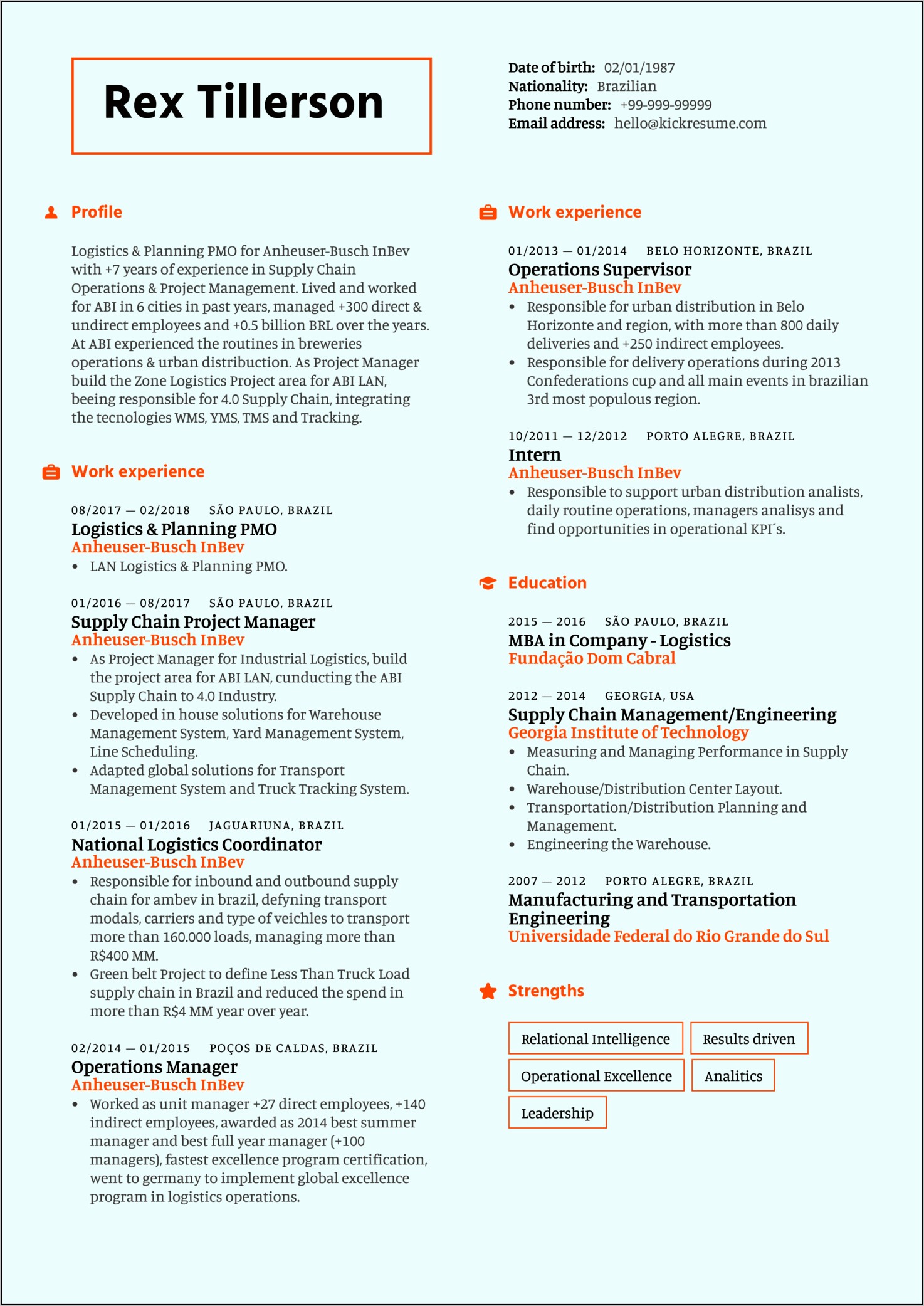 Best Font For Mba Resume