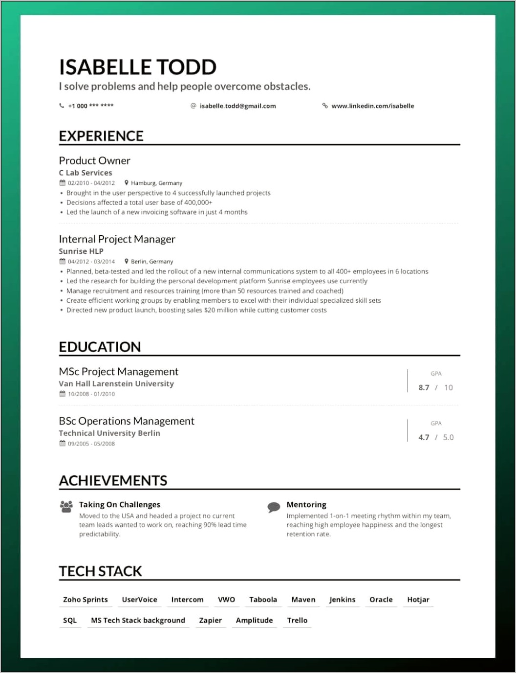 Commone Thing For Job Resume