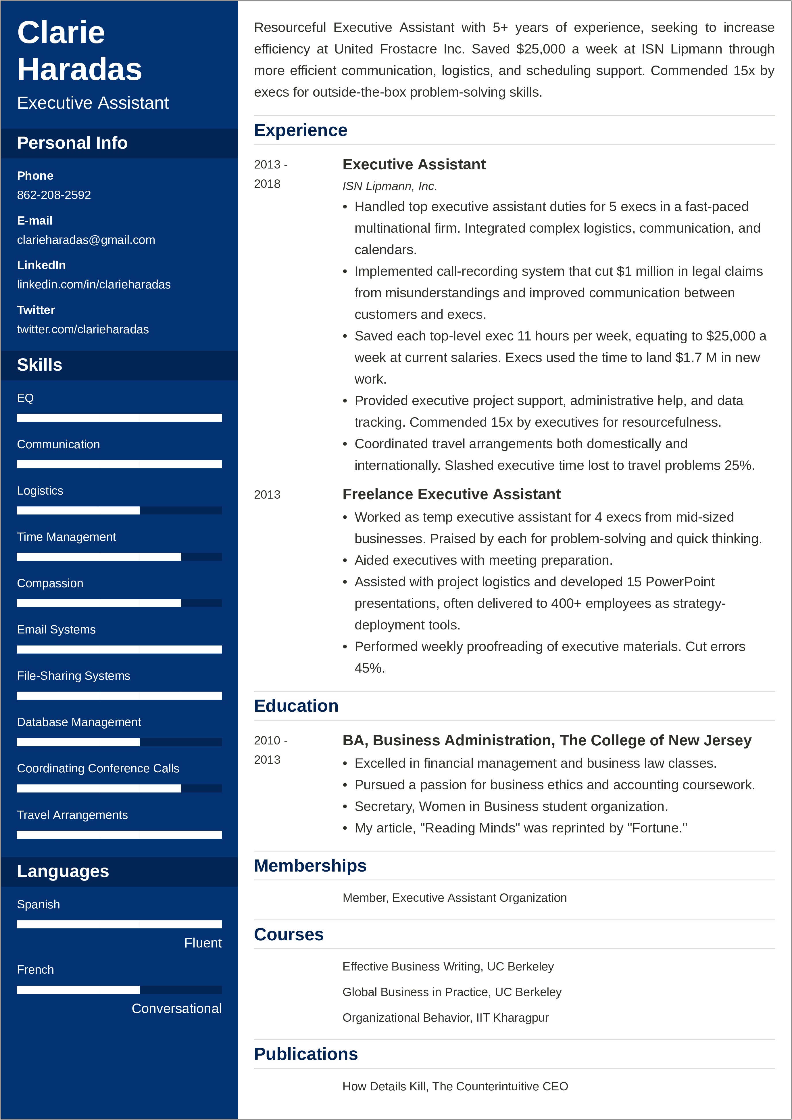 Download Free Resume Template Packed