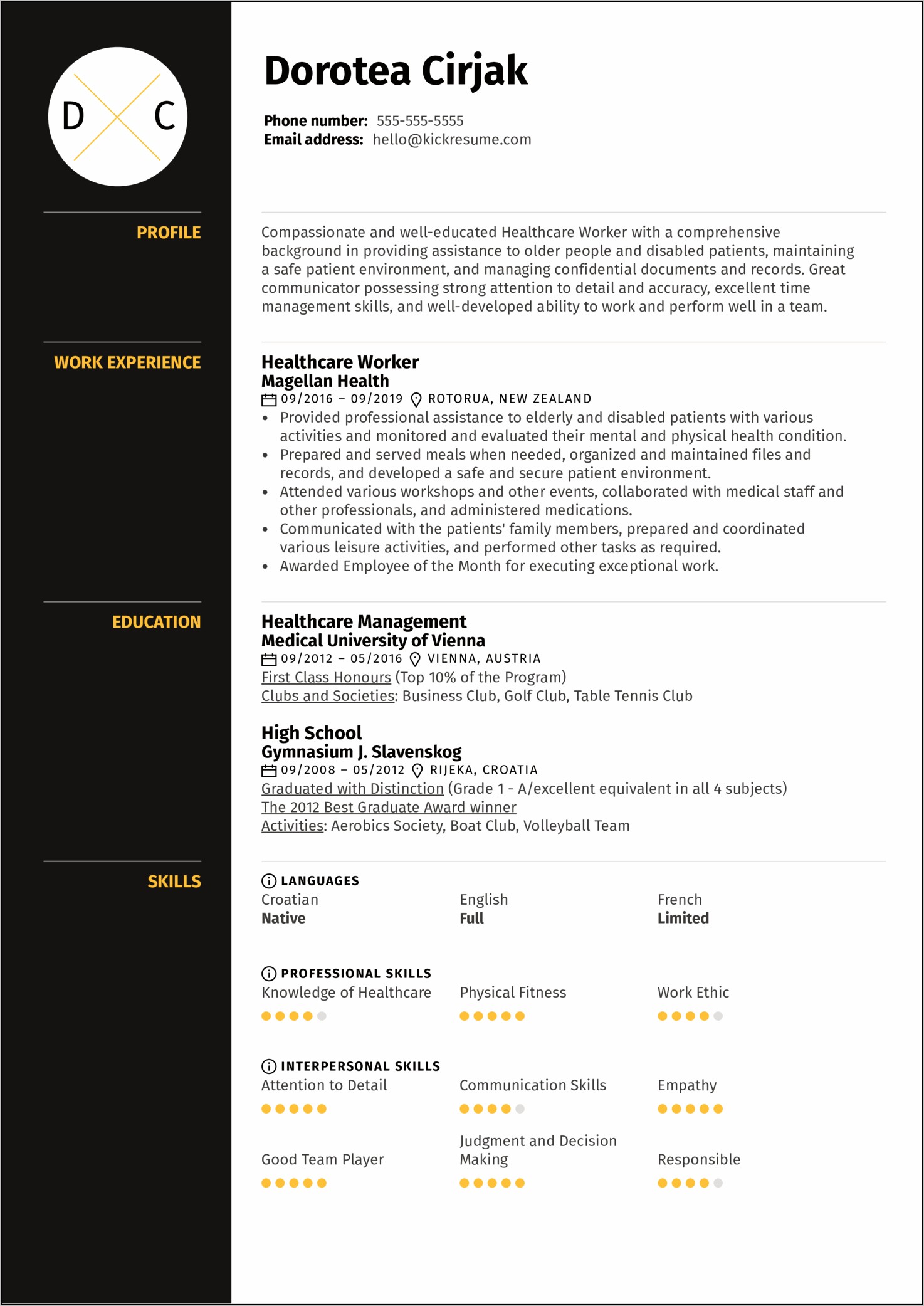 Education Background In Resume Examples