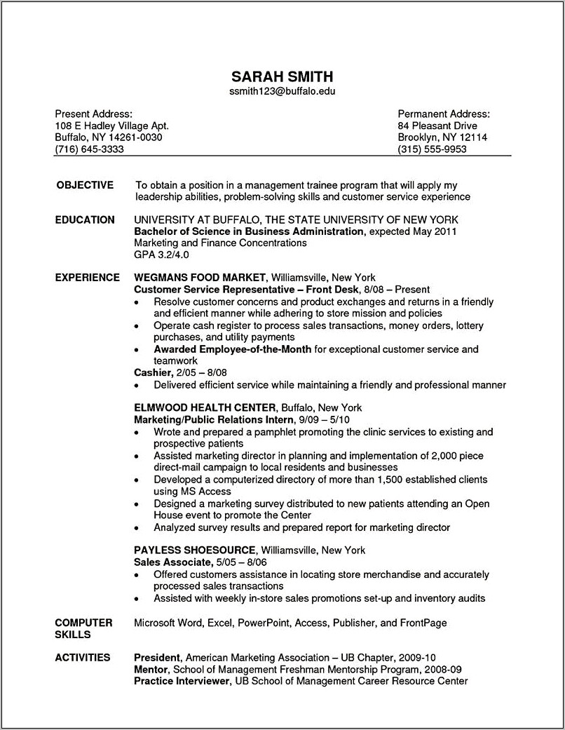 Education Sales Representative Resume Example