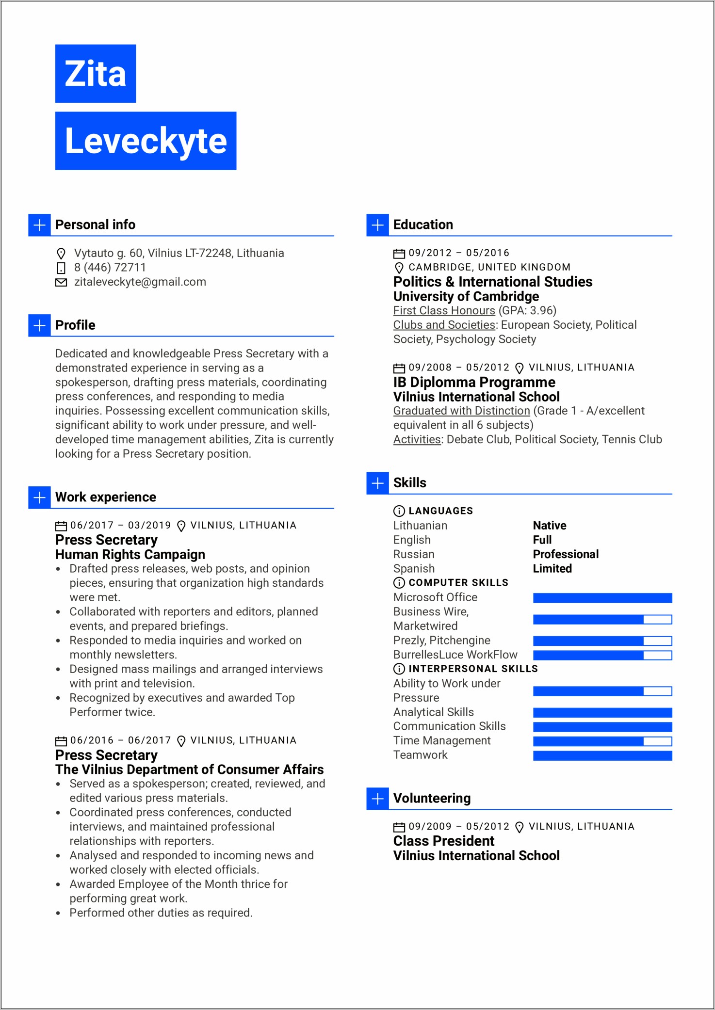 Elementary School Secretary Resume Examples