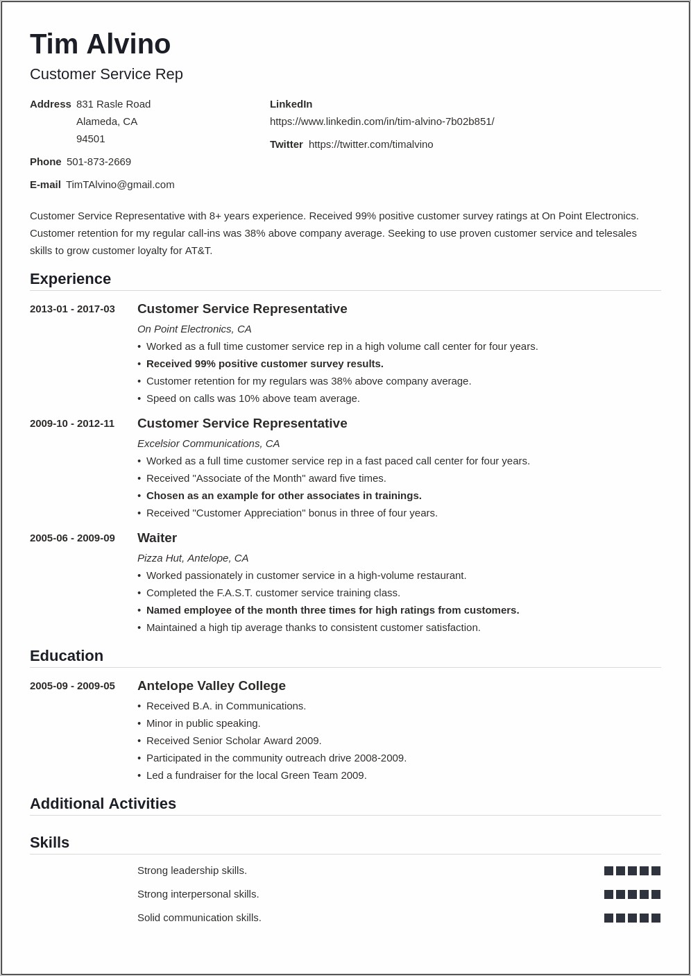 Great Falls Job Service Resume