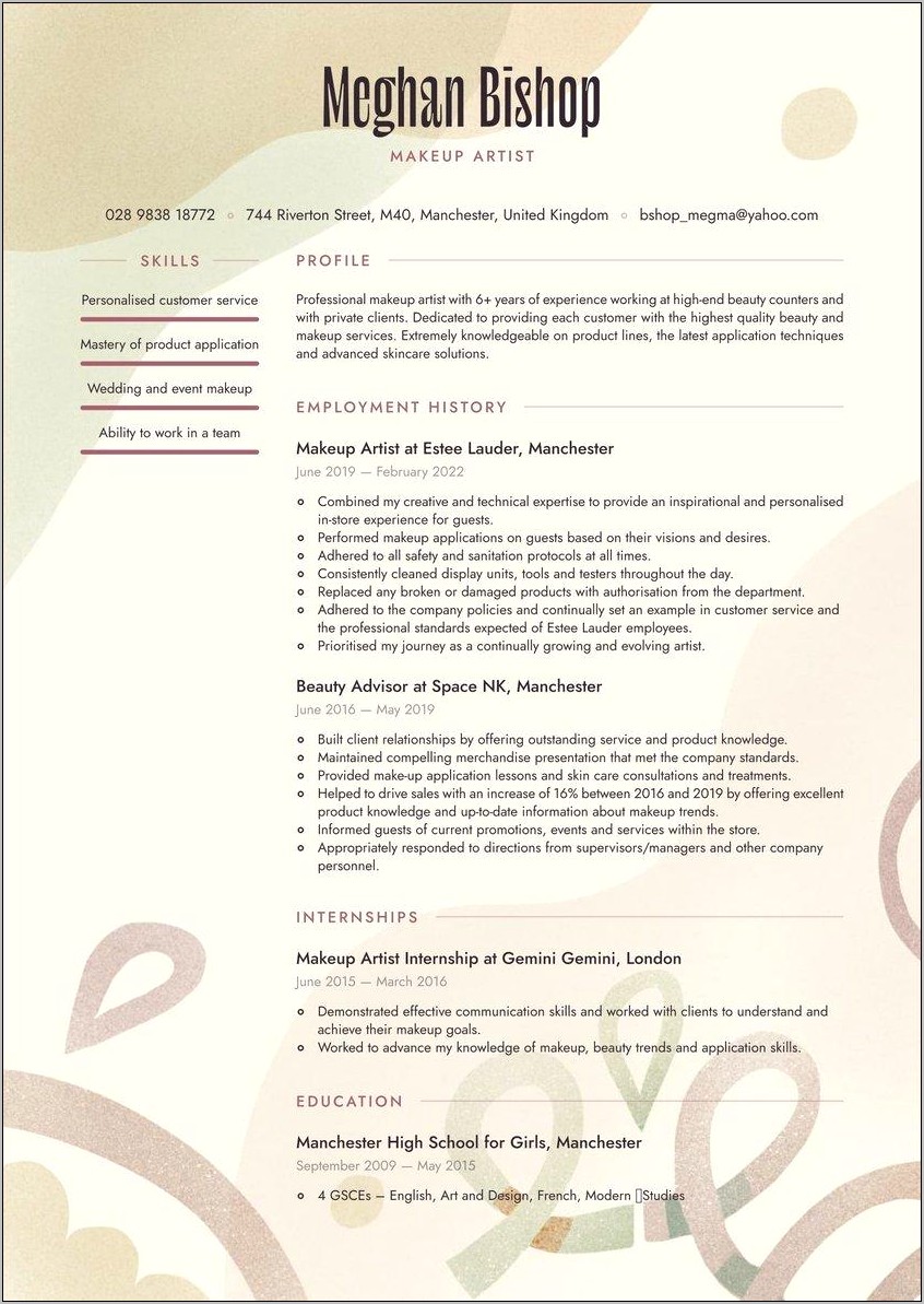 Resume Examples For Funeral Service