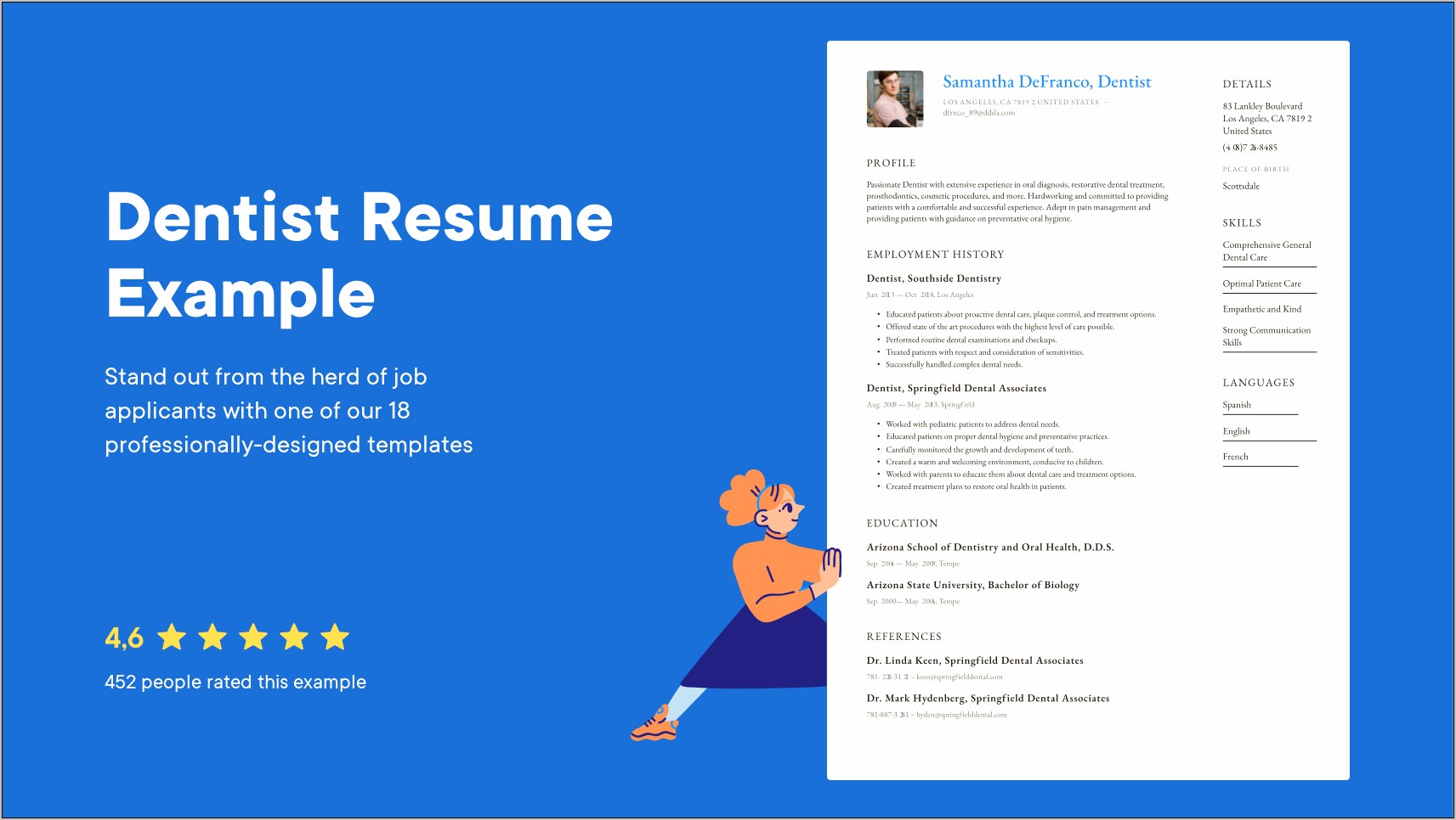 Sample Resume For Dds Application