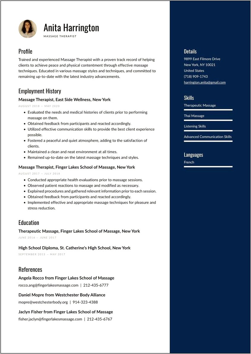 Skills For Beauty Therapist Resume