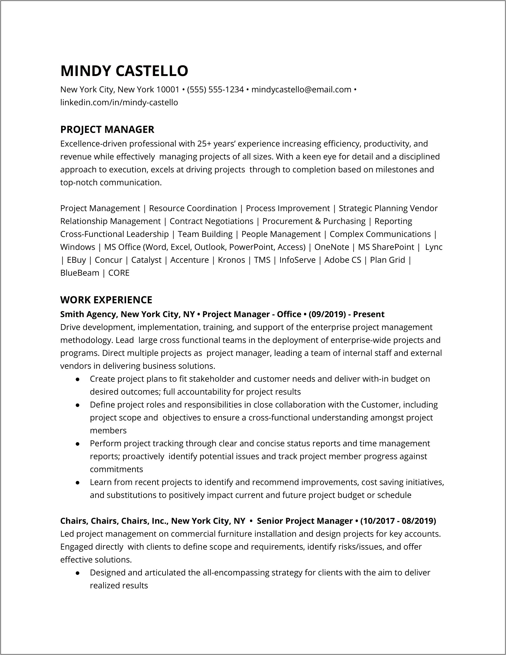 Skills For Construction Management Resume