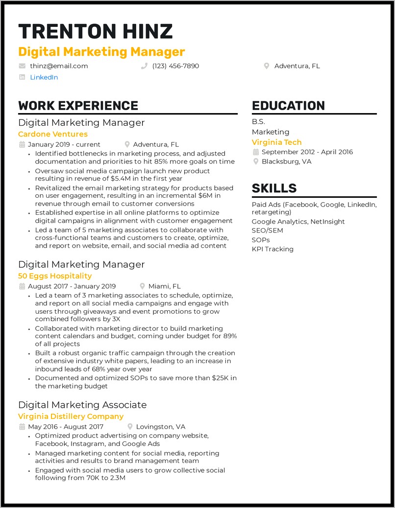 Social Media Manager Resume Objectives