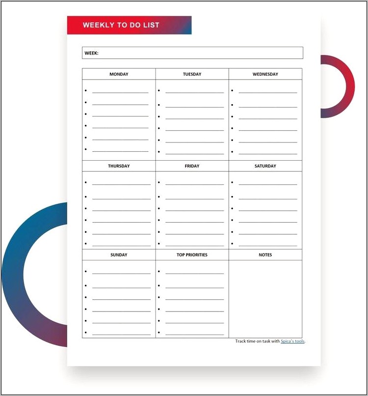 135 To Do List Download Template