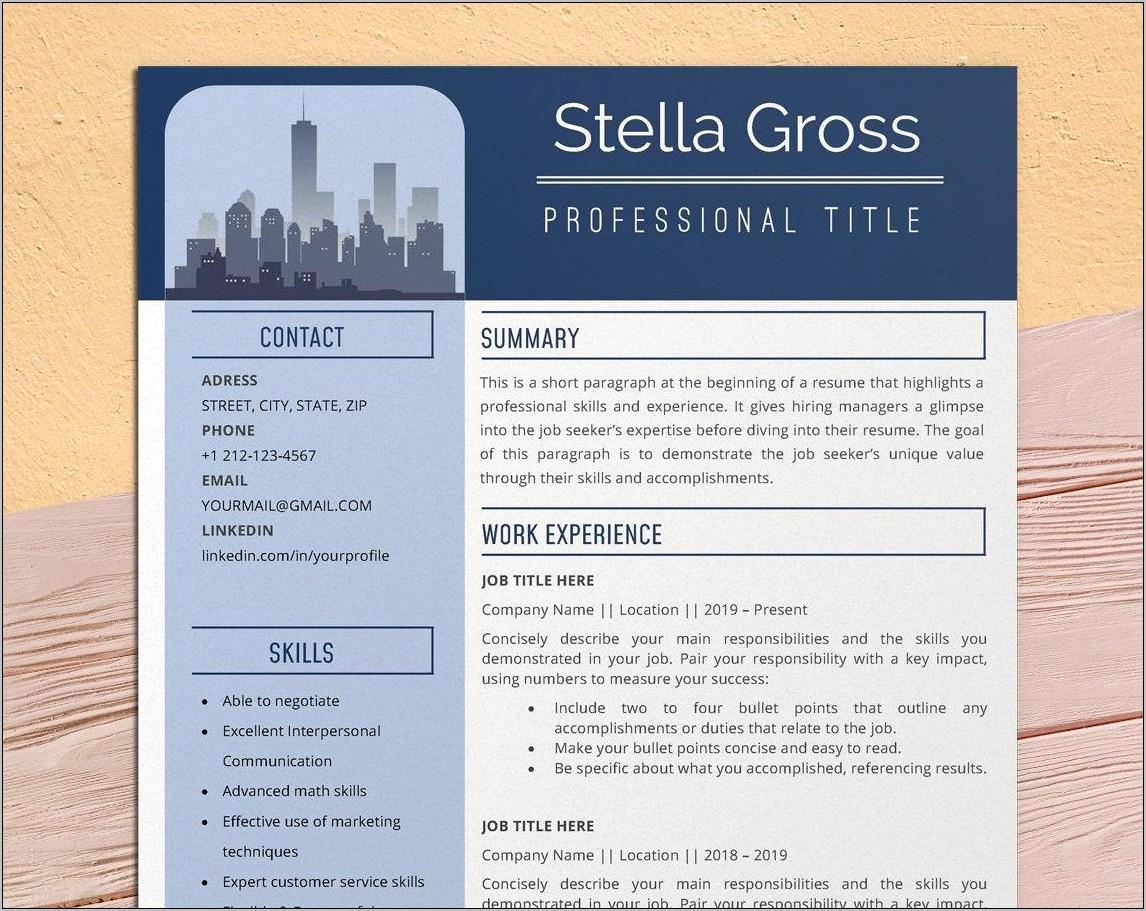 2019 Real Estate Resume Objective