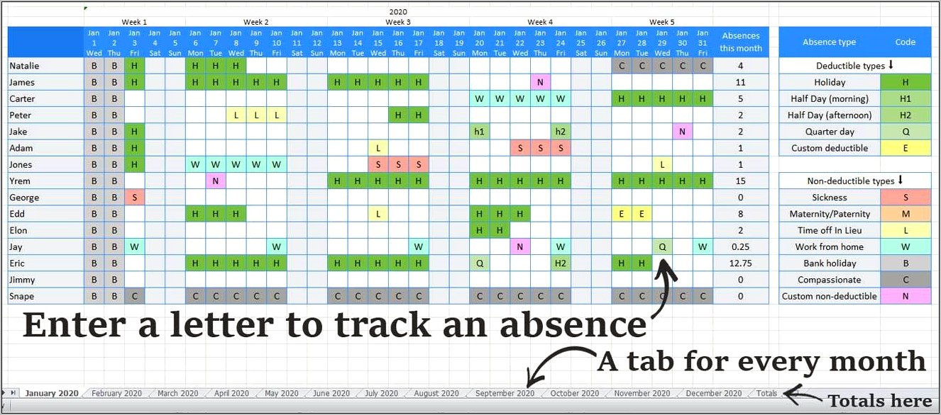 2019 Yearly Calendar Template Excel Download