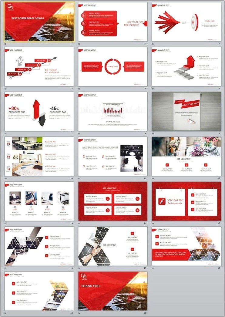 23+ Red Business Share Chart Powerpoint Template Download