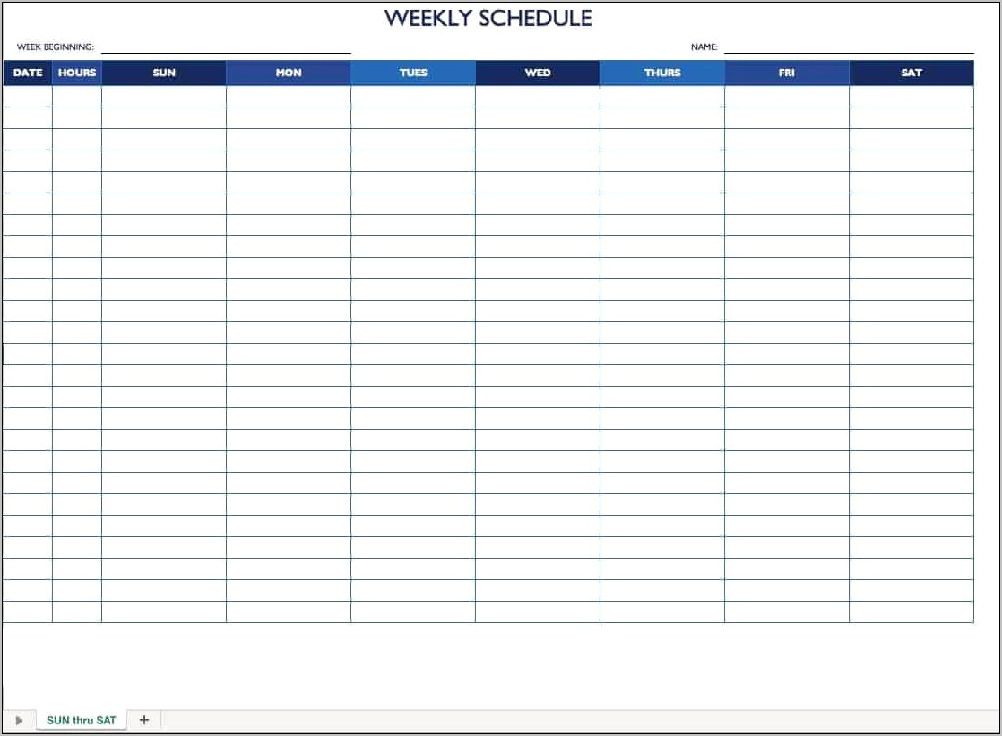 24 Hour Work Schedule Template Download