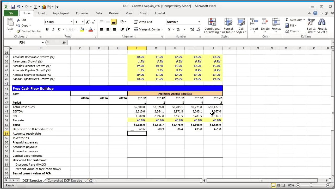 3 Statement Financial Model Excel Template Download