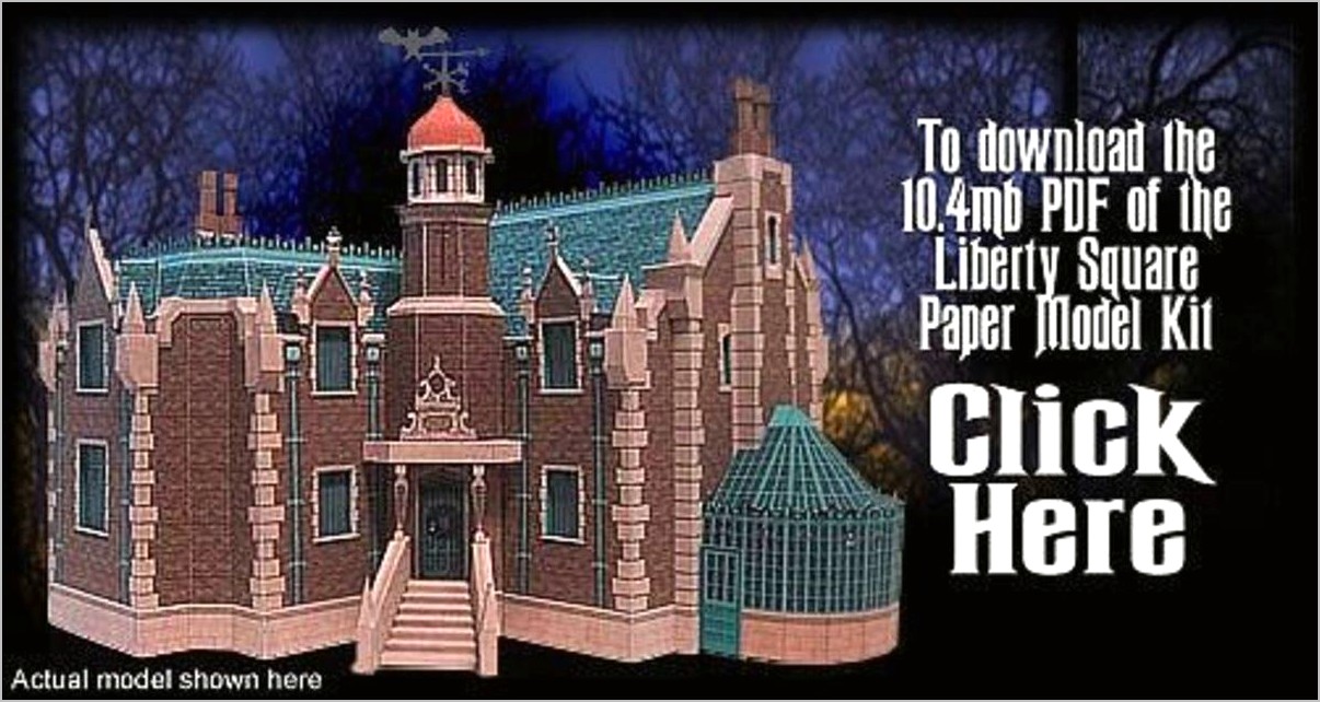 3d Paper Castle Craft Instant Download Template