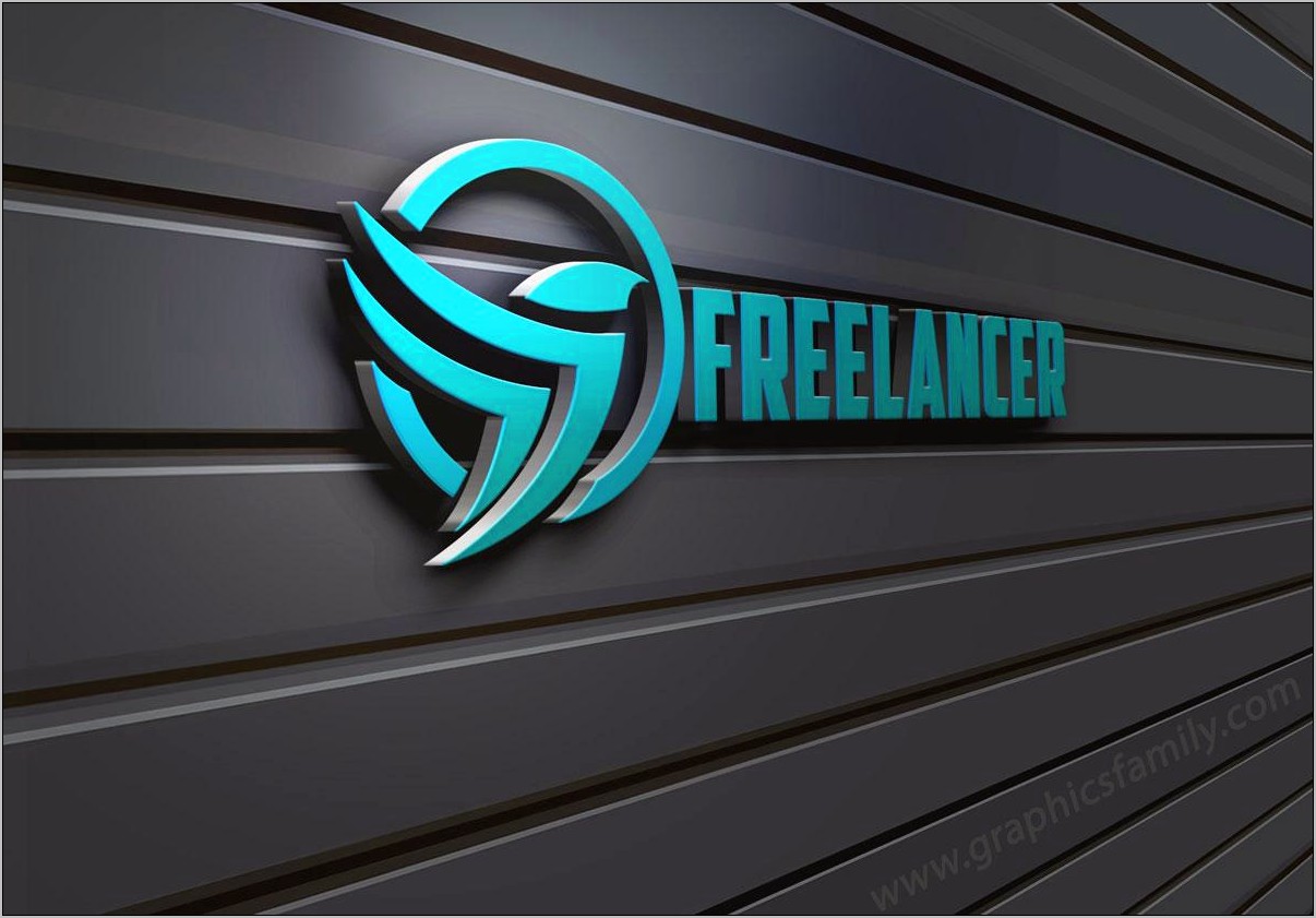 3d Wall Logo Mockup Template Download