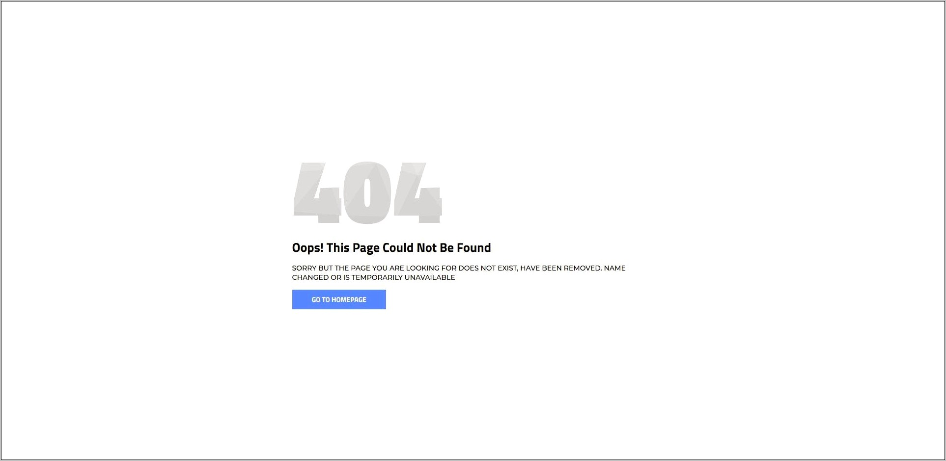 404 Page Not Found Template Download