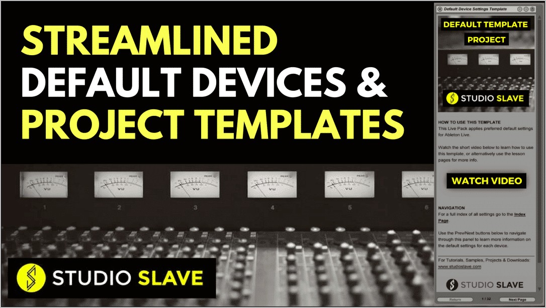 Ableton Live 9 V2 Template Download