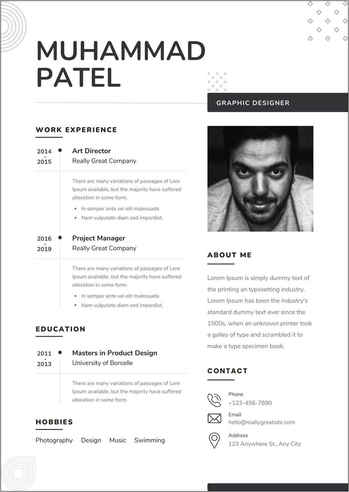 Actor Resume Template Free Download