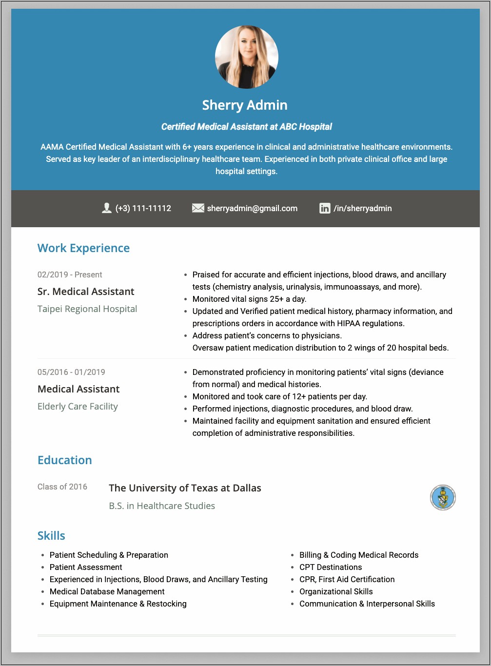 Administrative Assistant Resume Examples 2016