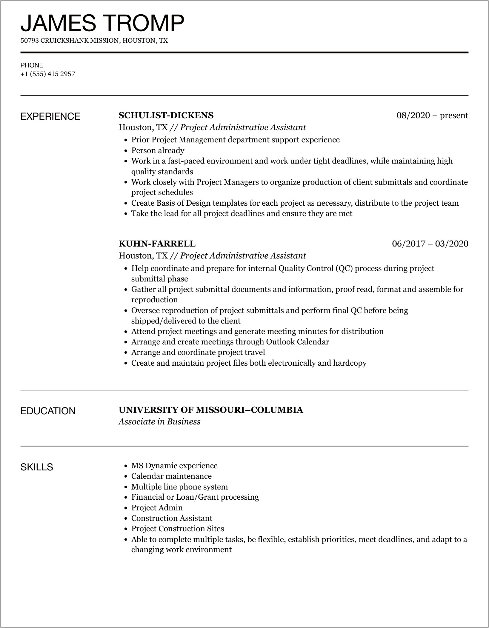 Administrative Assistant Resume Job Objectives