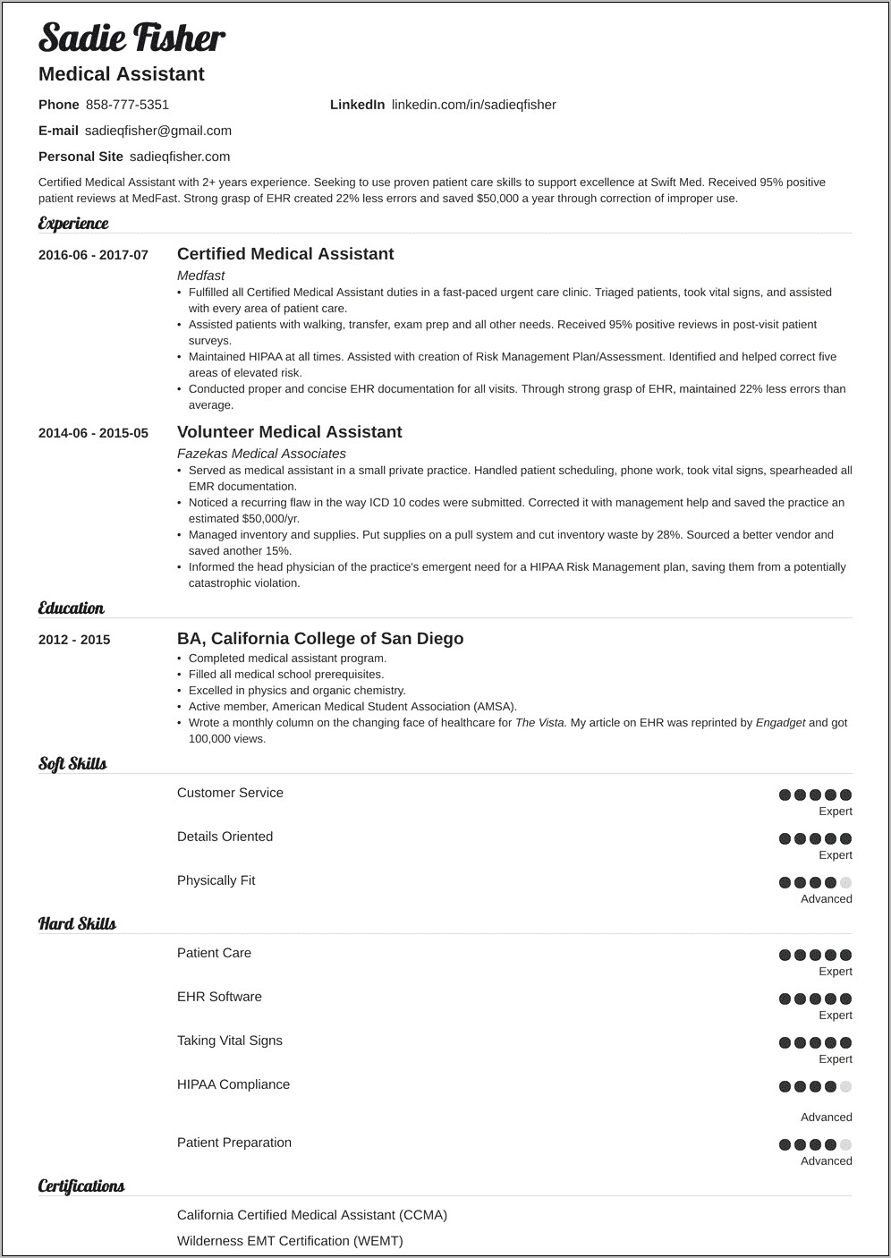 Administrative Medical Assistant Resume Objective