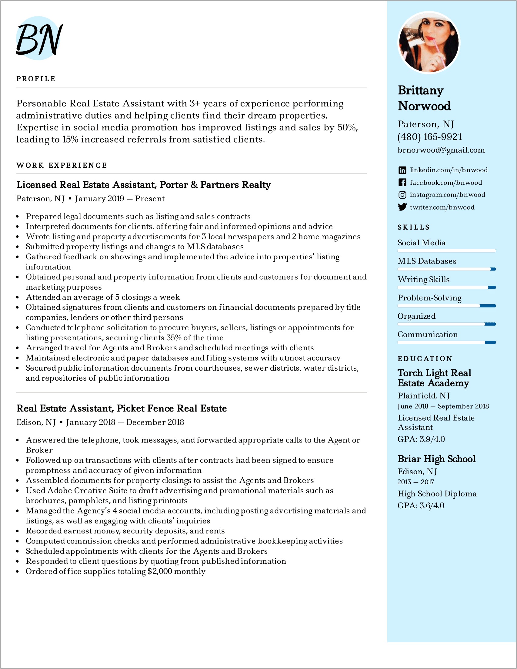 Administrative Professional Resume Examples 2017