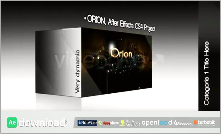 Adobe After Effects Cs4 Templates Download