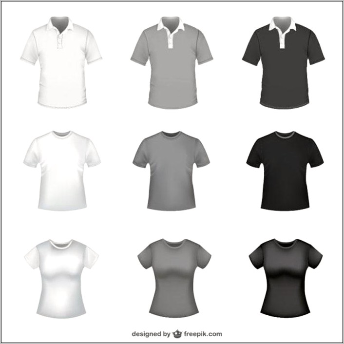 Adobe Illustrator Blank Tshirt Template Download