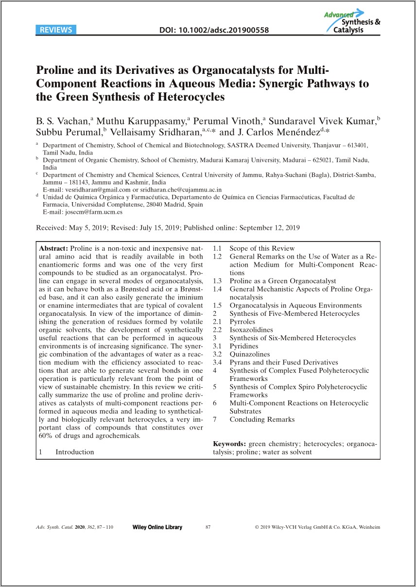 Advanced Synthesis And Catalysis Template Download