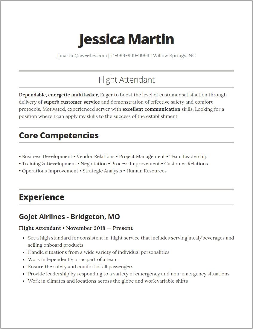 Airline Customer Service Resume Samples