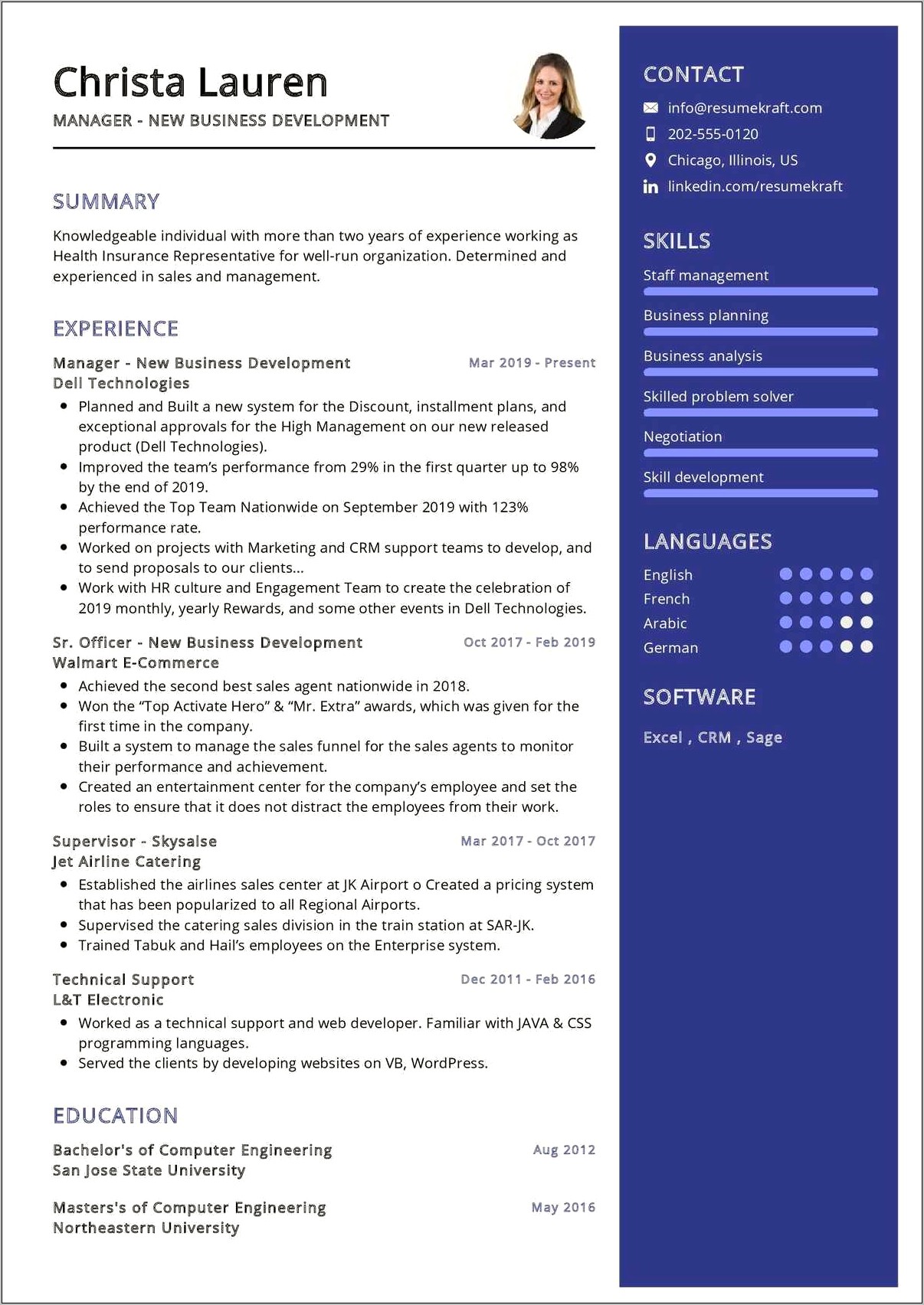 Airline Station Manager Resume Sample