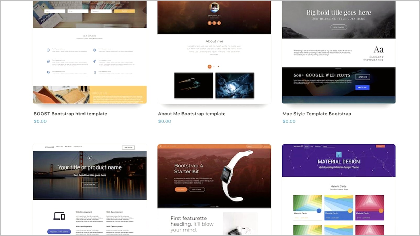 Alfie Responsive Bootstrap Html Template Download