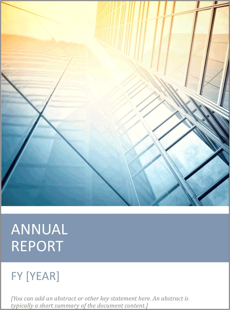 Annual Report Timeless Design Template Download