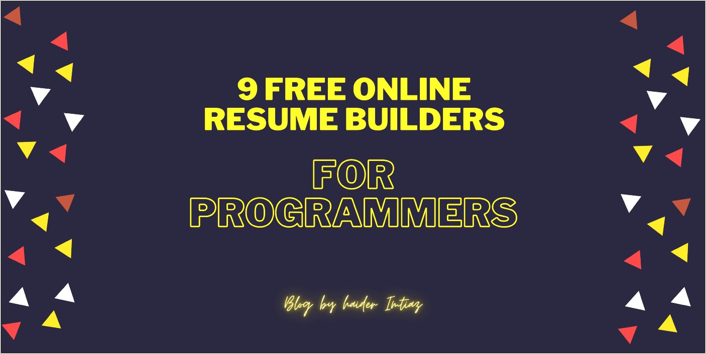 Any Good Free Resume Builders