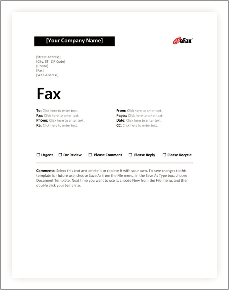 Apple Pages Fax Cover Sheet Template Download