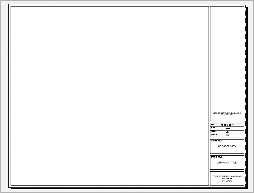 Architectural Title Block Template Autocad Download