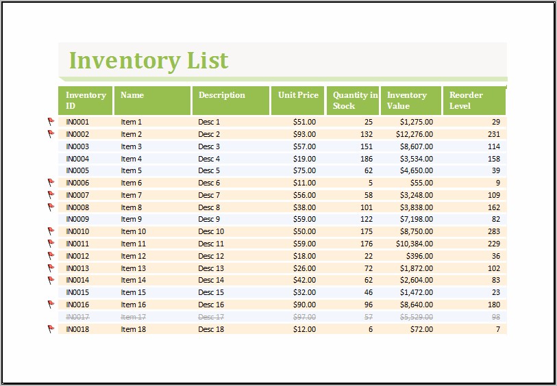 Art Collection Inventory Template Word Download