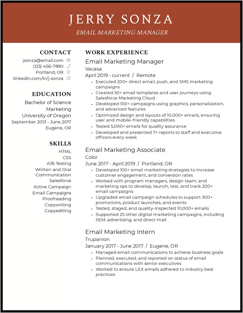 Assistant Brand Manager Resume Pdf