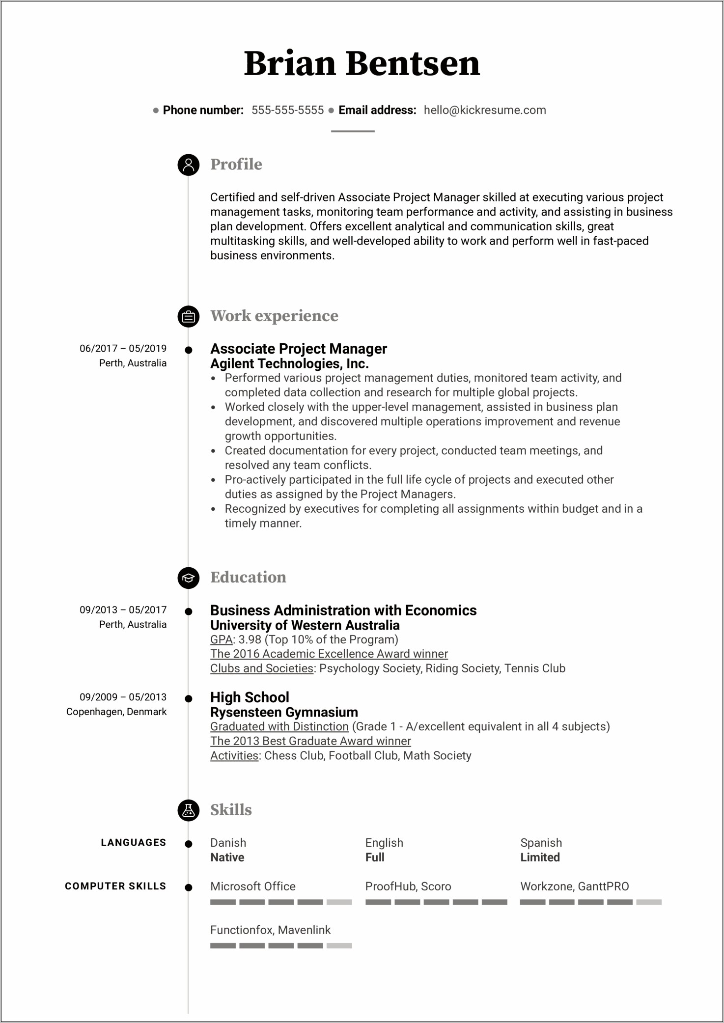Assistant Project Manager Operations Resume