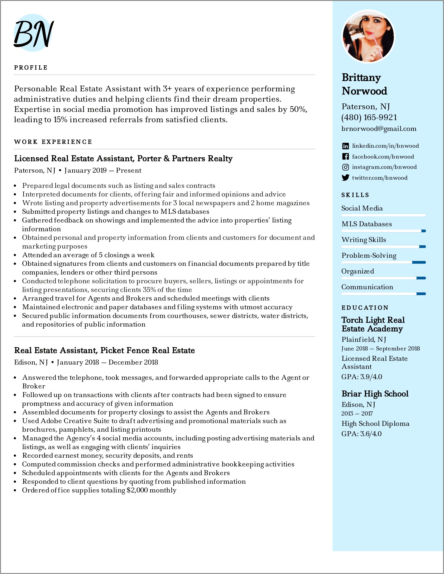 Assistant Property Manager Resume Skills