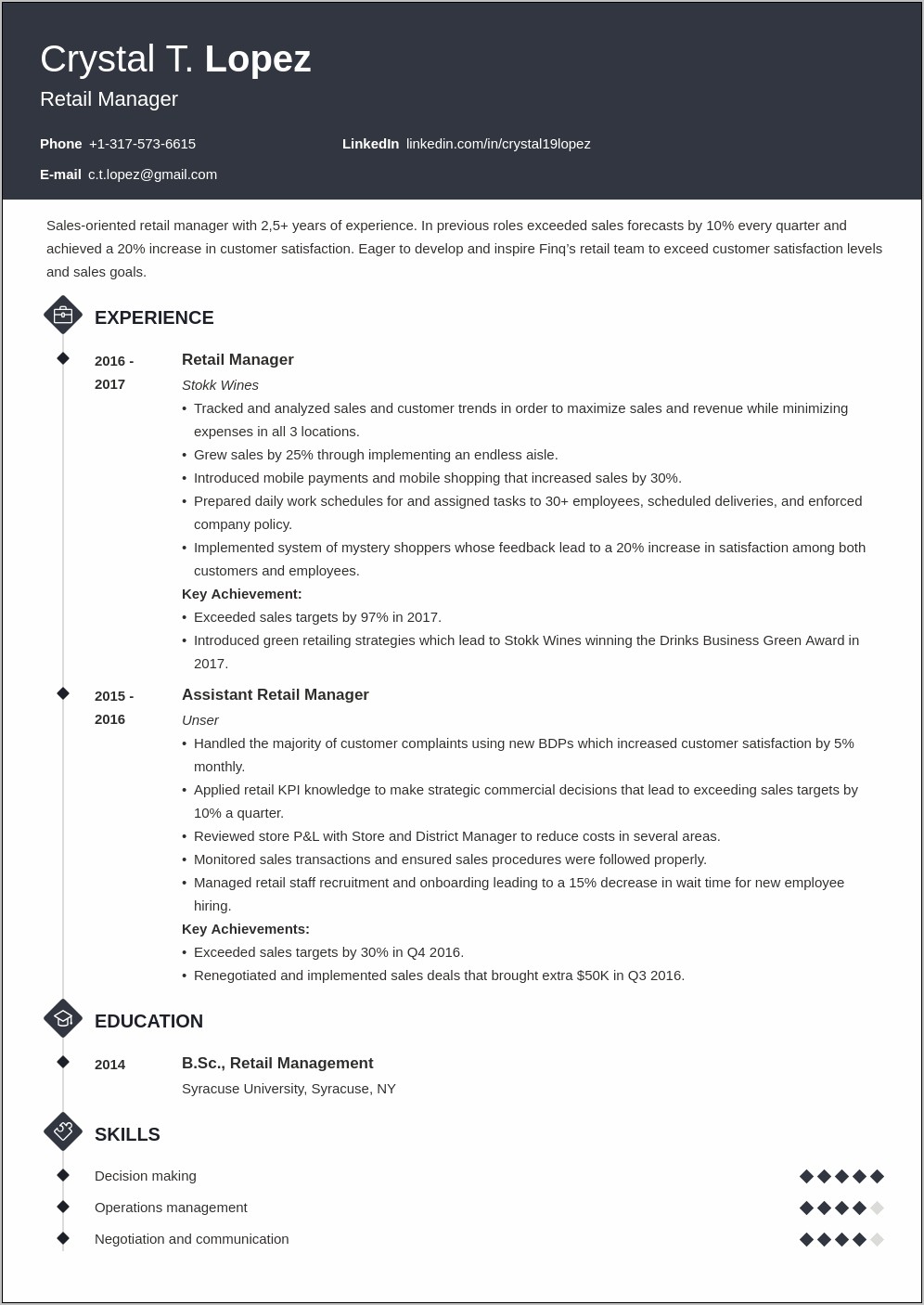 Auto Glass Branch Manager Resume