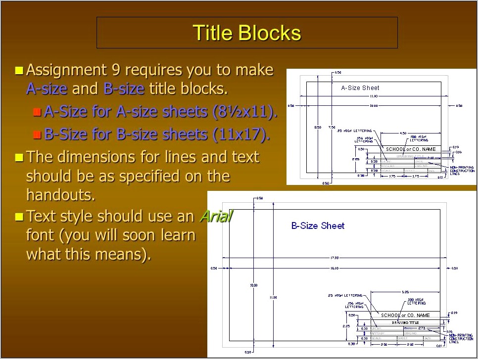 Autocad Drawing 11x17 Border Templates Dwg Download