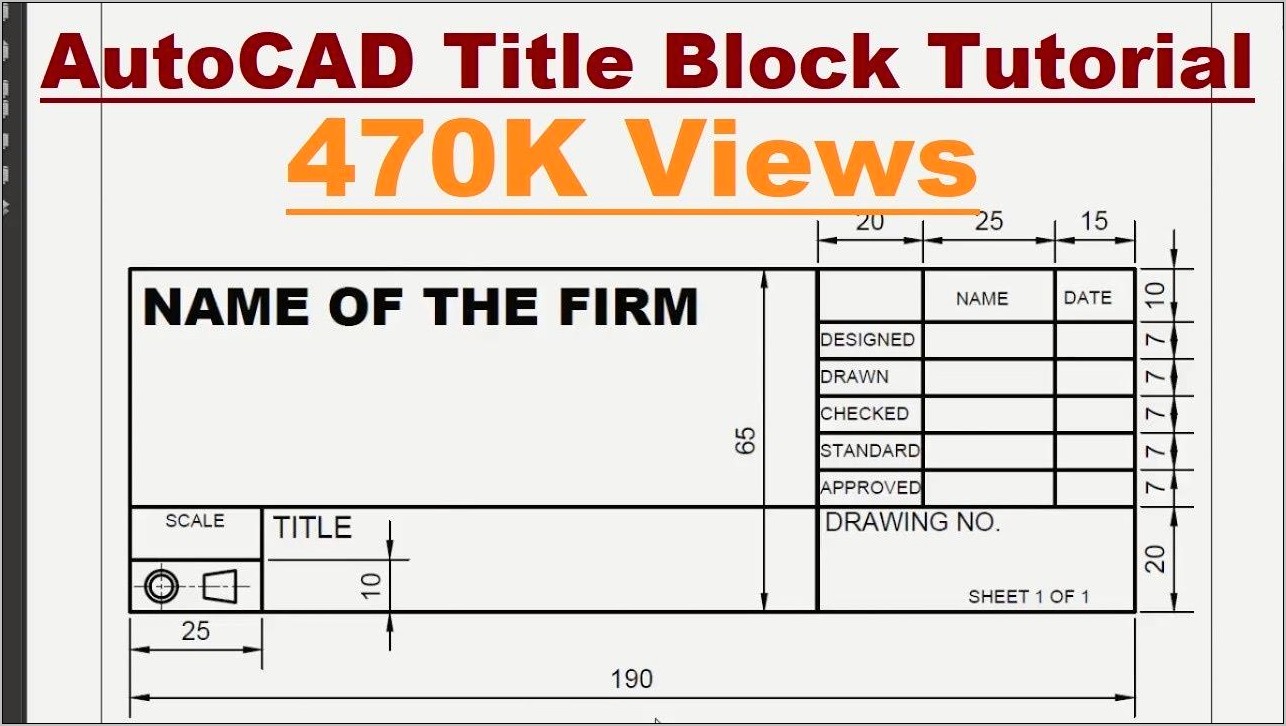 Autocad Title Block Template Download A4