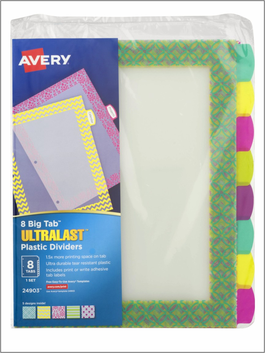 Avery Templates Big Tab Dividers Download